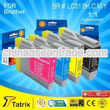 For Brother LC51, Compatible LC51 Ink Cartridge for Brother LC51 , With 2 Years Warranty.