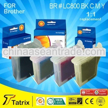 For Brother LC800, Compatible LC800 Ink Cartridge for Brother LC800 , With 2 Years Warranty.