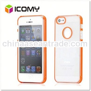 For iPhone 4S tpu bumper + matte pc backside case