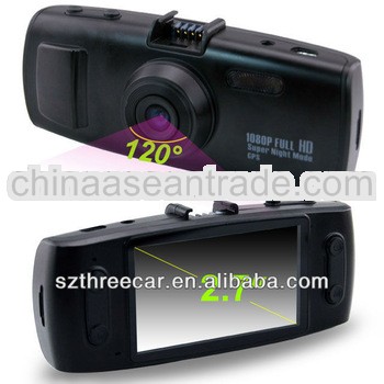 Full HD high resolution car digital video recorder [videoregistrator] of vehicle GPS track and posit