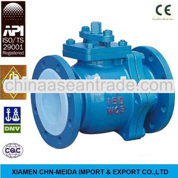 Full Port 2 PC Flange Teflon Ball Valve Seal