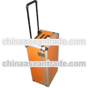 Functional portable high quality Aluminum tool kit trolley case