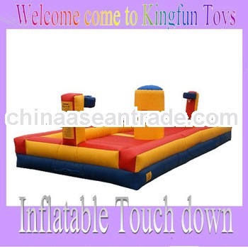 Funny inflatable touch down basketball bungee games