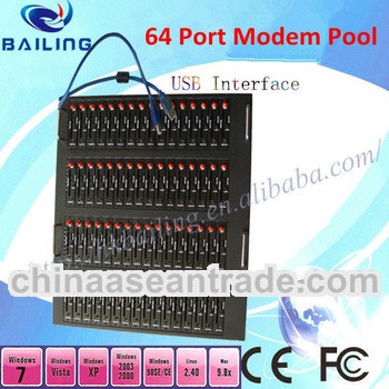 GPRS GSM 64 Port Modem Pool for send SMS MMS with Wavecom and Siemens Module SMS Machine SMS Modem P