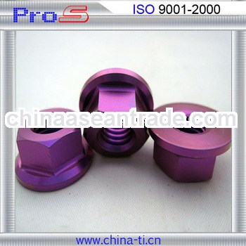 GR5 m8 purple tcolor itanium flange nut in racing cars