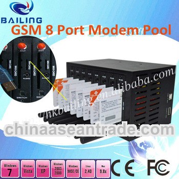 GSM Modem Pool 8 Port Modem Pool for SMS MMS with Wavecom and Siemens Module SMS Modem Pool