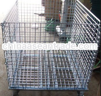 Galvanized steel material storage metal crate