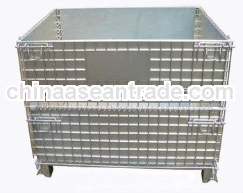 Galvanized steel pallet wire box
