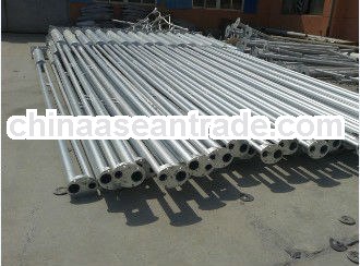 Galvanized steel post 8m, 10m, 12m high