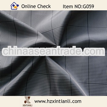 Garment Interlining Polyester Plaid Fabrics and Textiles