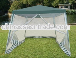 Gazebo with mesh side wall