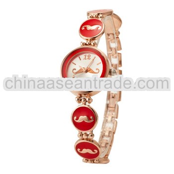 Geneva newest fashion lady watch quartz stainless steel watch water resistant