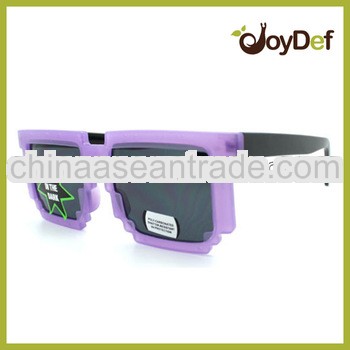 Glow in the dark pixel sunglasses rave party club