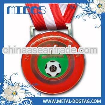 Golden plating metal medal for sports player