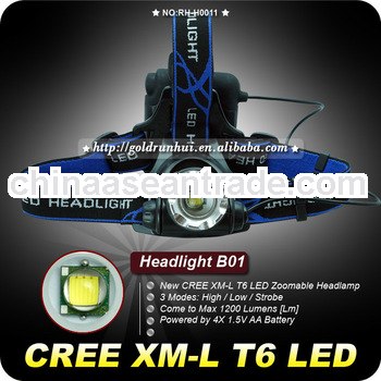 Goldrunhui RH-H0011 CREE T6 LED head light 1200LM