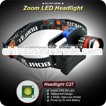 Goldrunhui RH-H0060 CREE XPG R5 LED Zoomable Headlamp Headlight