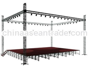 Good price with higher quality aluminium box truss and spigot steel stage truss system in Shenzhen G