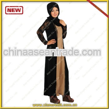 Good quality Islamic ladies gown/Muslim clothes/Long lady abaya