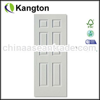 HDF molded door white wood door