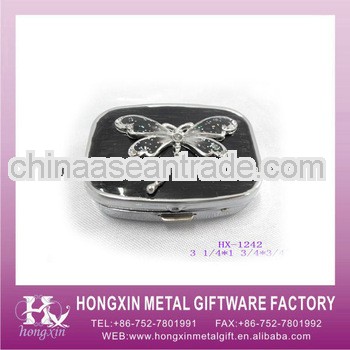 HX-1242 Black epoxy dragonfly metal pill storage case