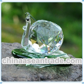 Hand Made Crystal Diamond Snail for Christmas Souvenirs