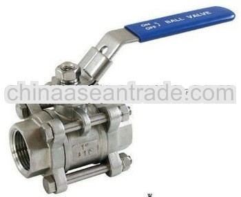 Handle Stainless Steel Threaded 3 PC Ball Valve