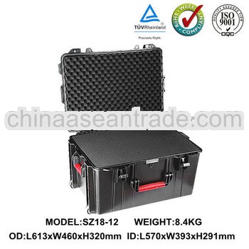 Hard shell waterproof equipment case