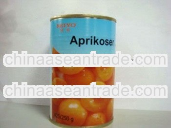 Health ISO Halves 4250g canned cheap Sweet syrup apricot 2013 exporter