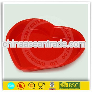 Heart shape silicone cake pan