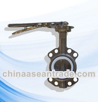 Heat-resistant Rubber Seat Handle Operation Butterfly Valve