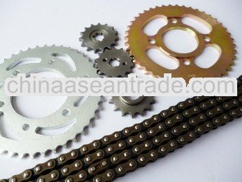 Heat treatment 45Mn motorcycle chain for Venezuela(420,428,428H,520)-Motorcycle spare parts