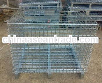 Heavy duty galvanized steel wire storage cage