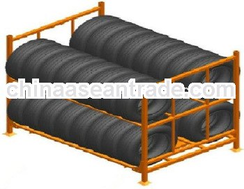 Heavy duty warehouse steel tire storage shelf