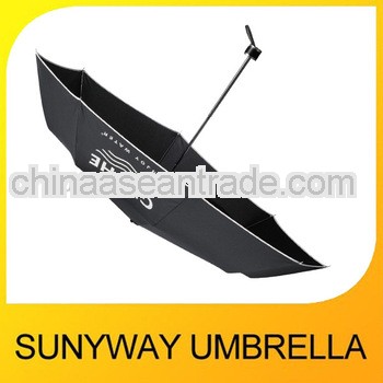 High Quality 3 Folds Logo Folding Umbrella