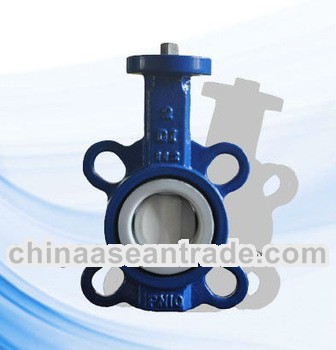 High Quality DIN PTFE Seat Butterfly Valve