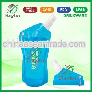 High Quality Fold drinking bottle with LOGO ,Eco friendly