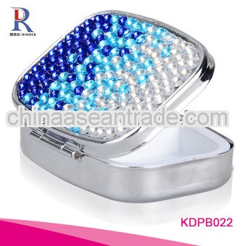 High Quality Promotion Bling Rhinestone Diamond Wallet Pill Box Wholesale Supplier|Factory|Manufactu