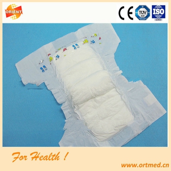 High absorption first quality diaper for children