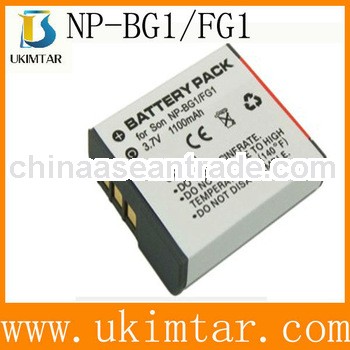 High capacity 1100mAh 3.7V NP-BG1 Digital Camera Battery for Sony DSC-N1 DSC-N2 DSC-W30 factory supp