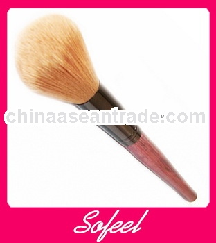 High end wood goat hair unique powder brush