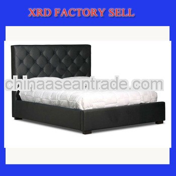 High headboard pu bed /cheap leather bed