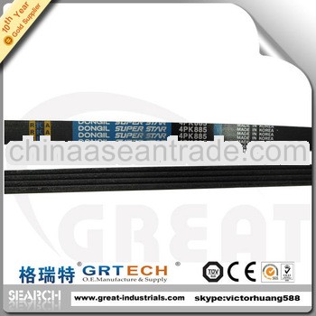 High quality 4pk885 pk belt/poly v belt/v ribber belt