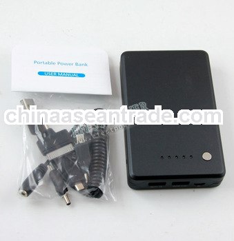 High quality Portable 2.1A dual USB 10000mah Power Bank