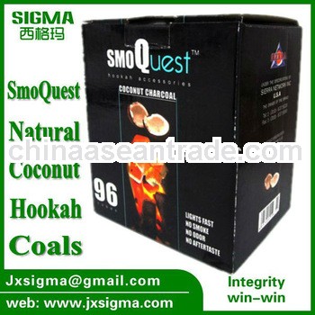 High quality SmoQuest Natural Coconut Hookah Charcoals