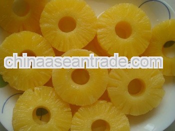 High quality fresh sliced fruit syrup canned pineapple