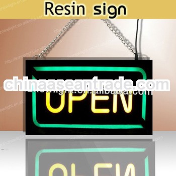 High quality led resin sign for advertising and promotion