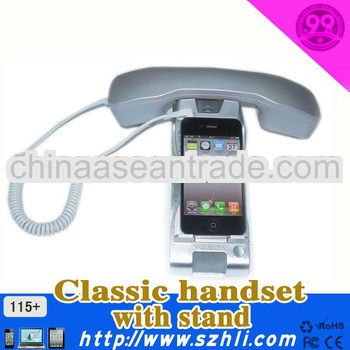 High quality radiation proof material noise reducing handset with metal stand 115+ on hot sale!