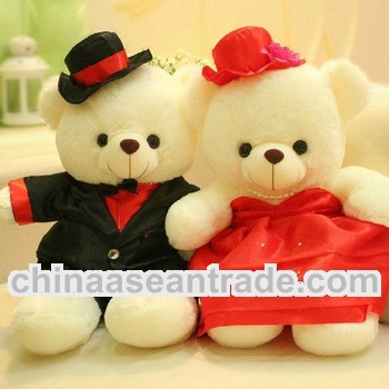 High quality soft plush chinese wedding dolls