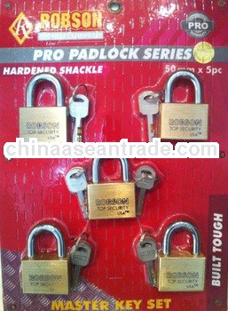 High quality square brass padlock vane padlocks