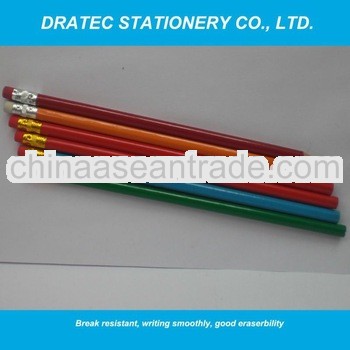 High quality wooden pencil HB with eraser